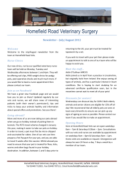 Homefield Road Veterinary Surgery