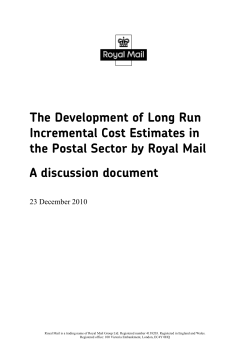 The Development of Long Run Incremental Cost