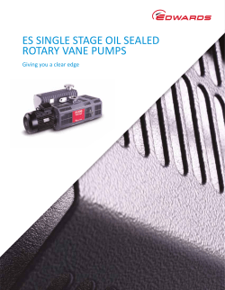 es single stage oil sealed rotary vane pumps