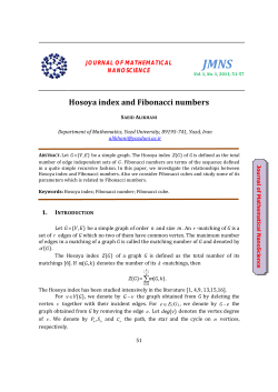 Hosoya index and Fibonacci numbers