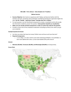 Tableau Visualization Assignment