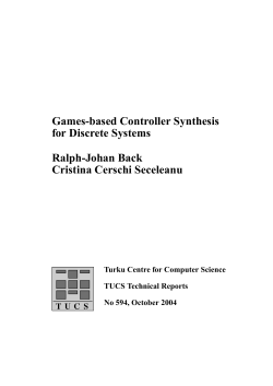 Games-based Controller Synthesis for Discrete Systems Ralph