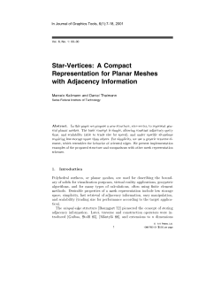 Star Vertices: A Compact Representation for Planar Meshes with