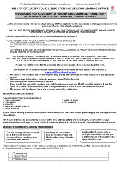 late application - Cardiff Council