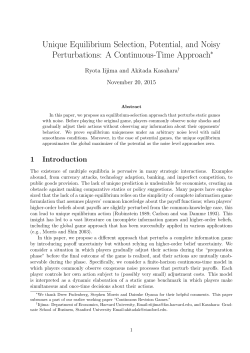 Unique Equilibrium Selection, Potential, and Noisy Perturbations: A