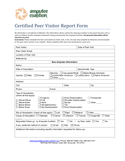 Certified Peer Visitor Report Form