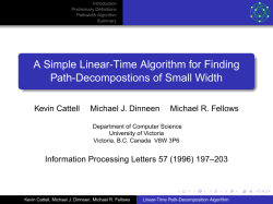 A Simple Linear-Time Algorithm for Finding Path