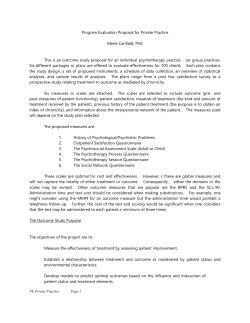 Program Evaluation for Private Practiace