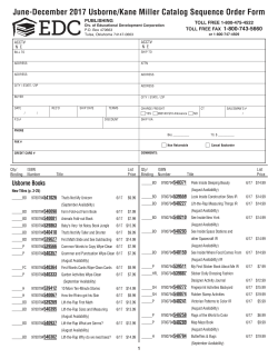 Order Form - Educational Development Corporation