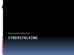 Cyberstalking