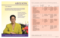 100 Largest Law Firms in Pennsylvania