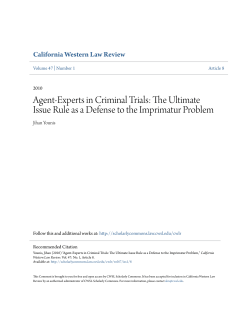 Agent-Experts in Criminal Trials