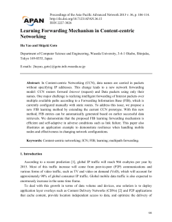 Learning Forwarding Mechanism in Content