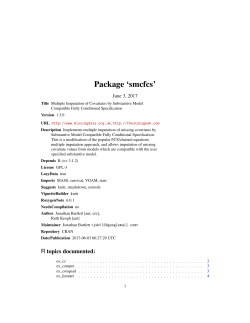 Package `smcfcs`