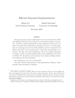 Efficient Repeated Implementation