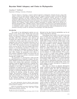 Bayesian Model Adequacy and Choice in Phylogenetics