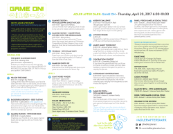 #ADLERAFTERDARK ADLER AFTER DARK: GAME ON