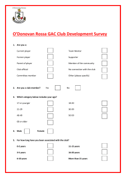 Survey - Leinster GAA
