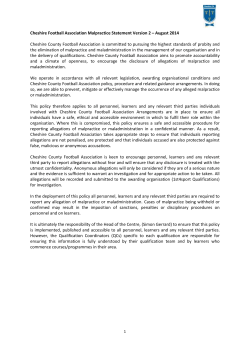 Sample Malpractice Statement