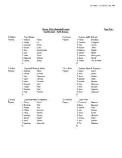 Page 1 of 4 B-1-Black E-4-Green Players: Players: 10 10 C-2