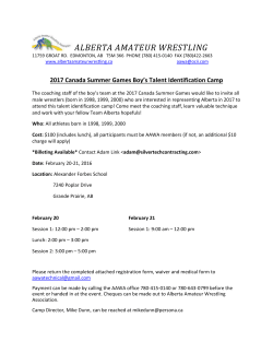 2017 CSG Men`s Talent ID Camp Flyer