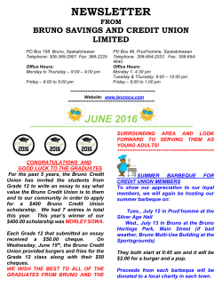 Newsletter &ndash; JUNE 2016