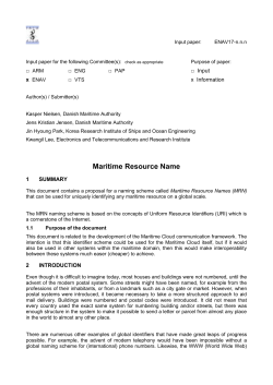 Maritime Resource Name Registry