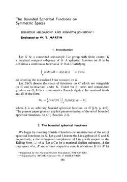 The Bounded Spherical Functions on Symmetric