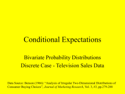 Conditional Expectations