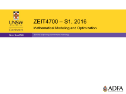 Lecture 4 - Constraint handling and Multi - MDO Lab