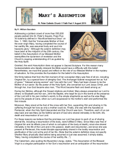 mary `s assumption - St. Peter Catholic Church