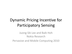 Task Planning and Incentives in Ubiquitous Crowdsourcing