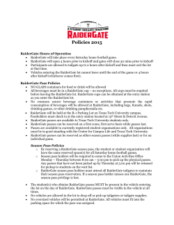 Policies 2015 - Texas Tech University Departments