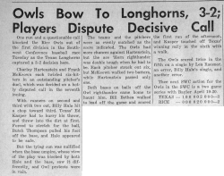 Owls B w To Longhorns 32- Players Players Players Dispute