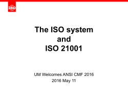 Structure and Management of ISO