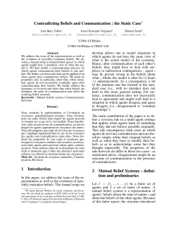 Contradicting Beliefs and Communication