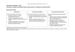 NCEA Level 2 Economics (91223) 2015 Assessment