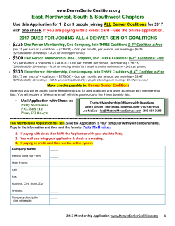 300 Two Person Membership per Coalition, One Company, ALL