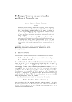 De Branges` theorem on approximation problems of Bernstein