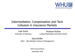 Intermediation, Compensation and Tacit Collusion in Insurance