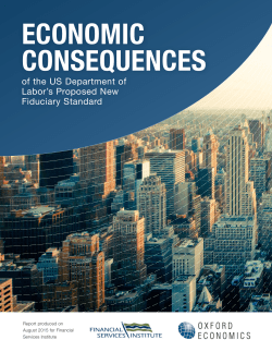 economic consequences - Financial Services Institute