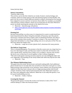 Game/Activity Ideas Nature`s Inventions *Good for older scouts This