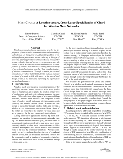 MeshChord: A Location-Aware, Cross-Layer