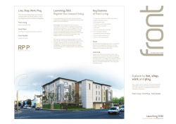 A place to live, shop, work and play