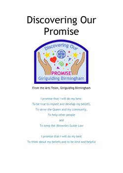 Discovering Our Promise - Girlguiding Birmingham
