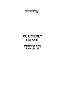 Quarter ending 31 March 2017