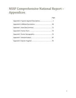 2009 NSSF National Report Appendices