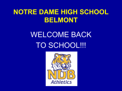notre dame high school belmont