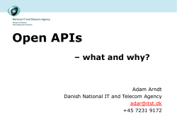 Open APIs - Digitaliser.dk