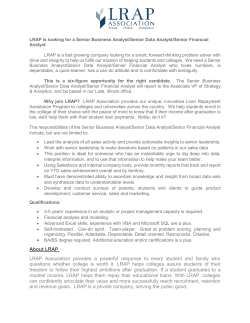 About LRAP LRAP Association provides a powerful response to